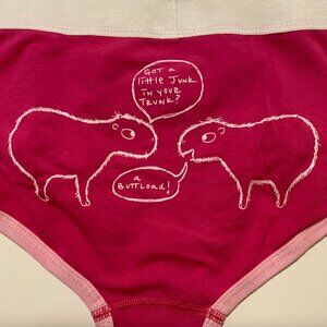 Pink Capybara Low Rise Panty - Color Me Classy (Etsy Seller) NWOT